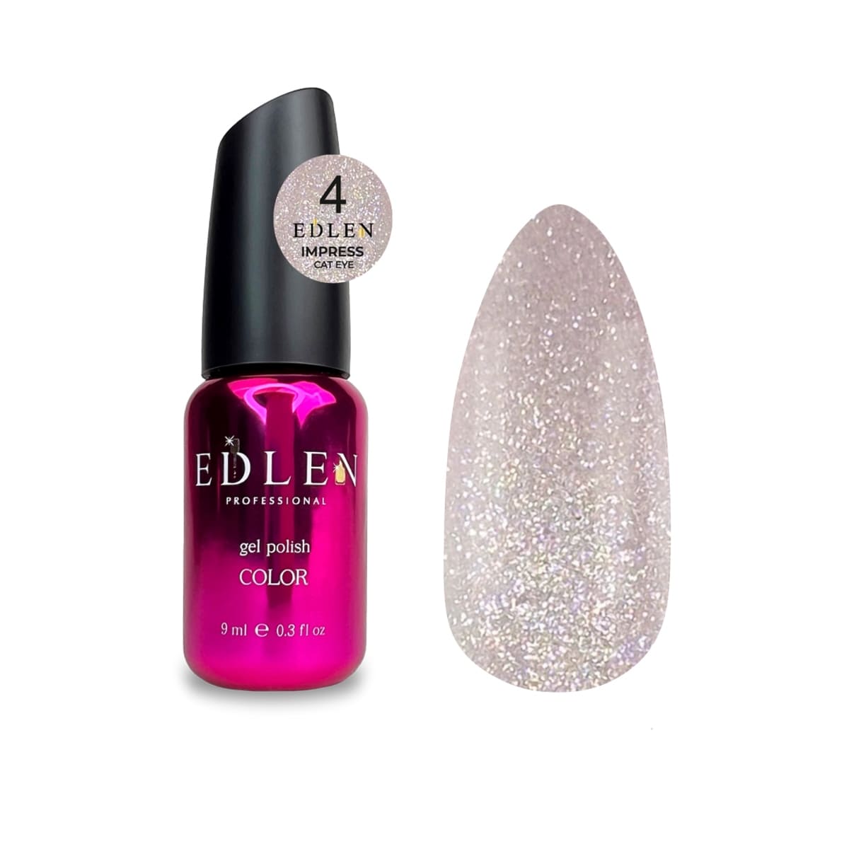 Гель-лак Edlen Impress Cat Eye №04, 9 мл
