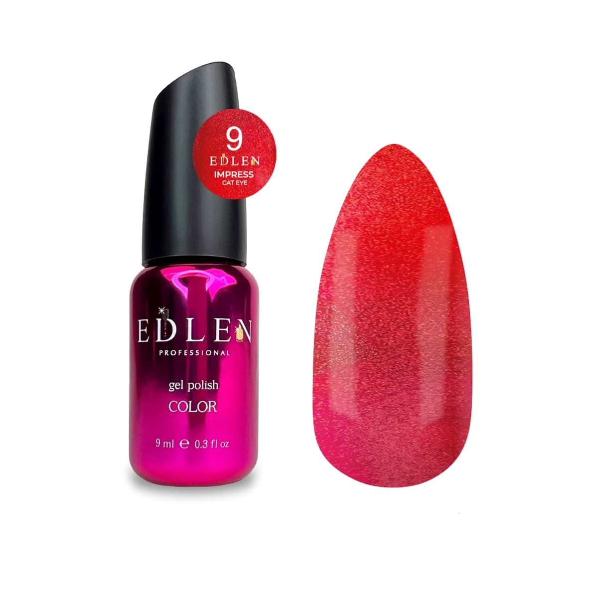 Гель-лак Edlen Impress Cat Eye №09, 9 мл