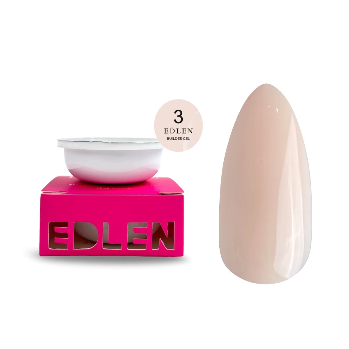Змінний картридж Edlen Refill Builder Gel №3, 15 мл