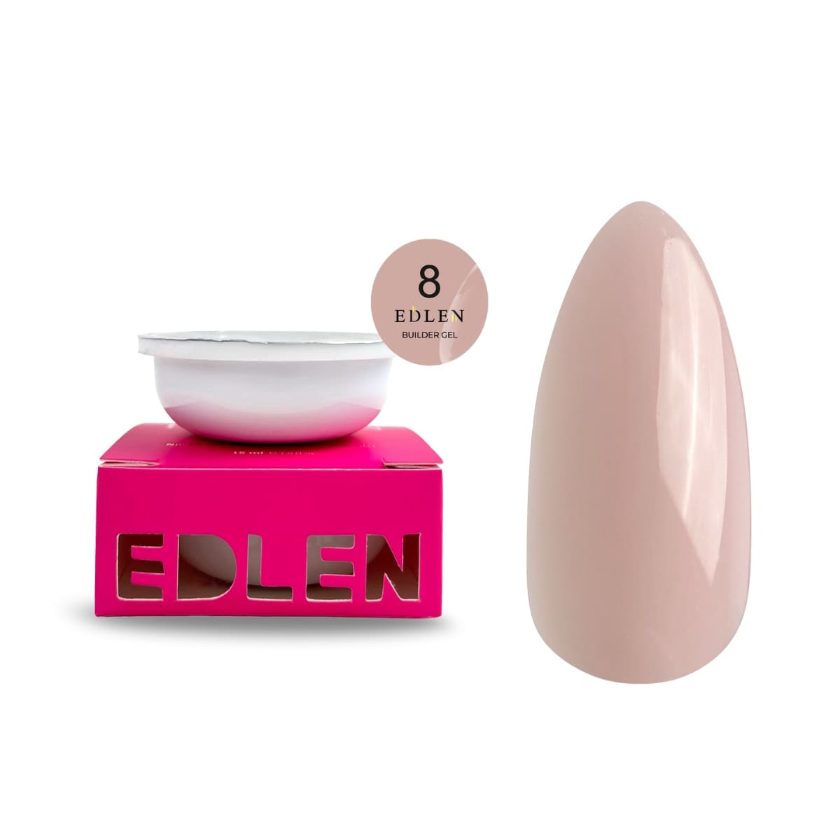 Змінний картридж Edlen Refill Builder Gel №8, 30 мл
