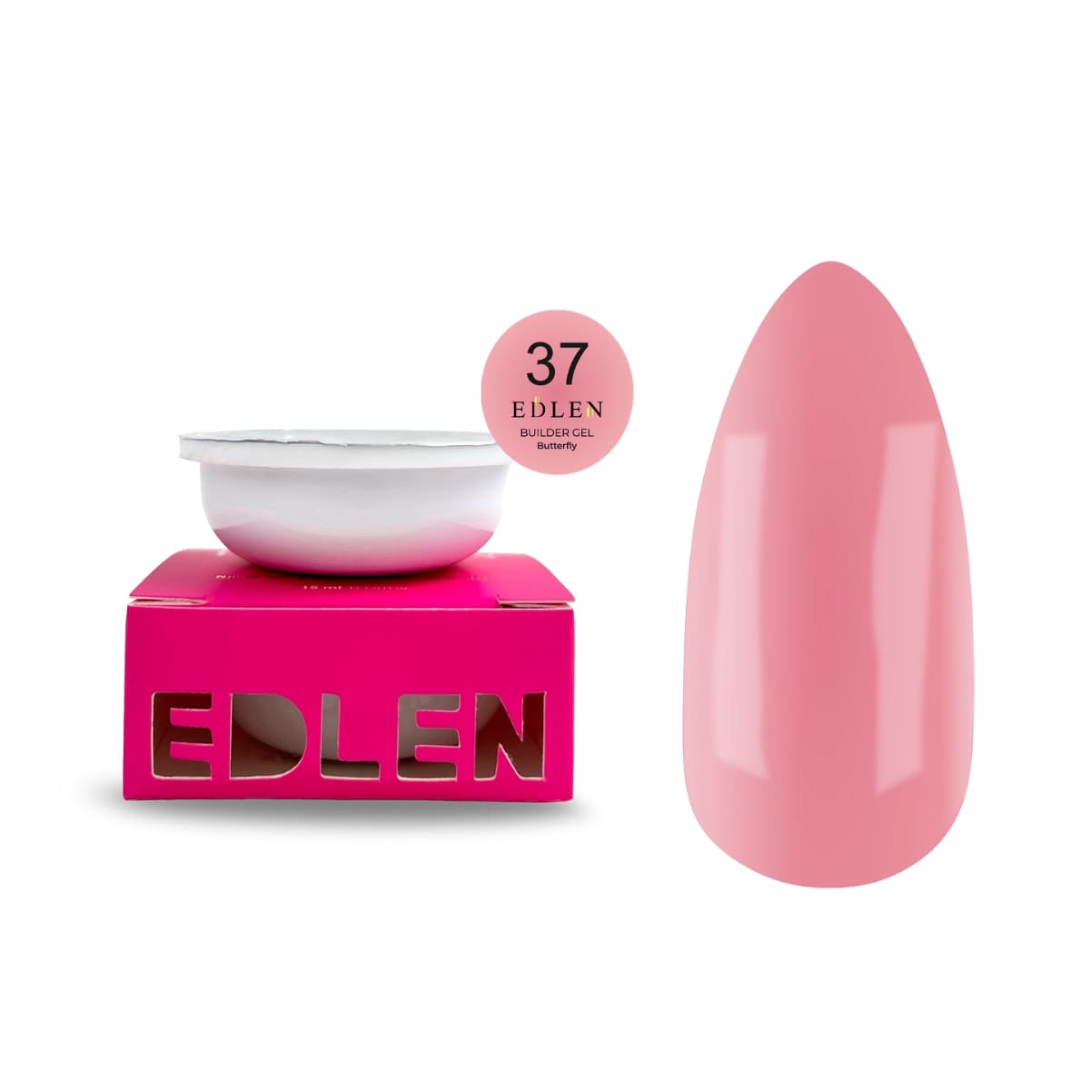 Сменный картридж Edlen Refill Builder Gel Butterfly №37, 15 мл
