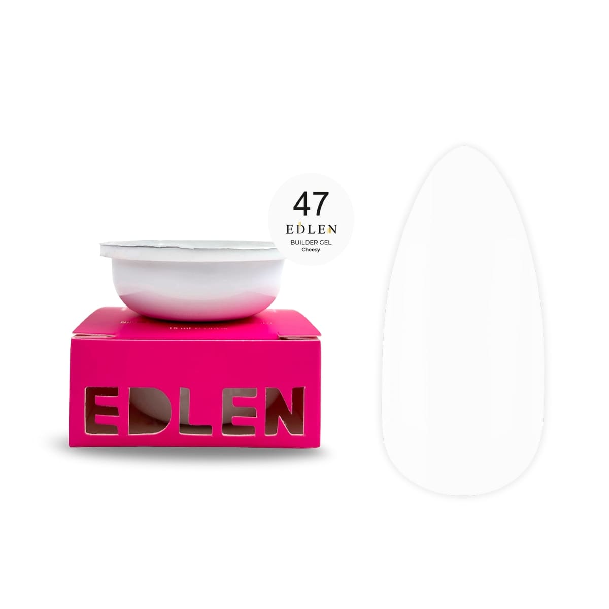 Сменный картридж Edlen Refill Builder Gel Cheesy №47, 15 мл