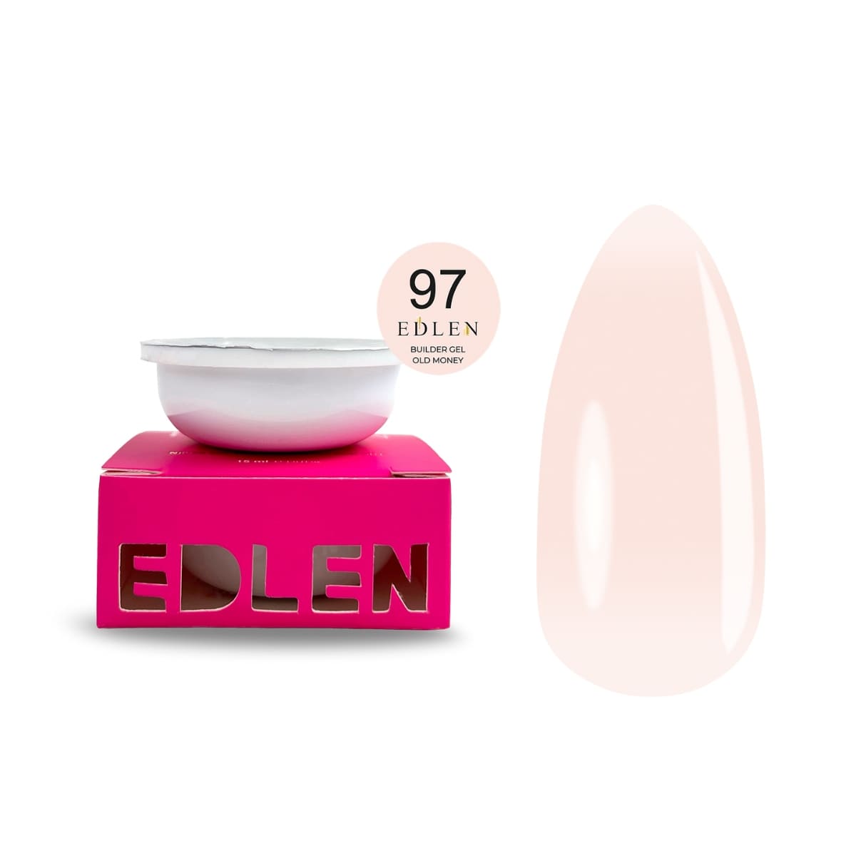 Сменный картридж Edlen Refill Builder Gel Old Money №97, 30 мл