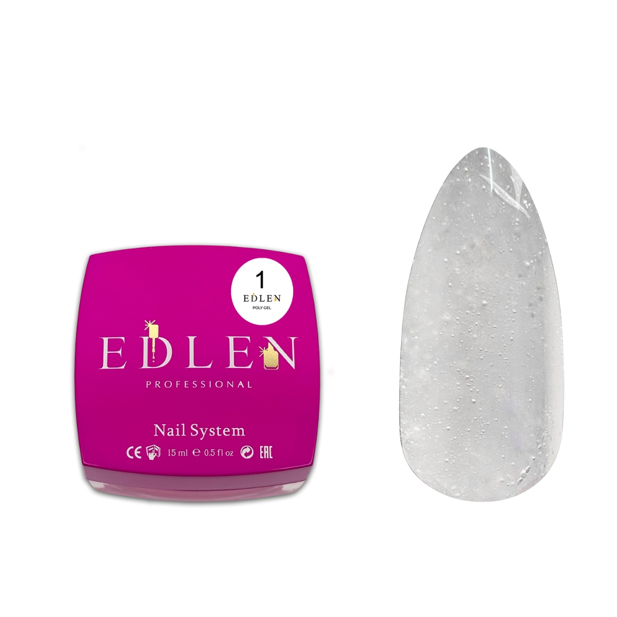 Полигель Edlen Poly gel №01, 15 мл