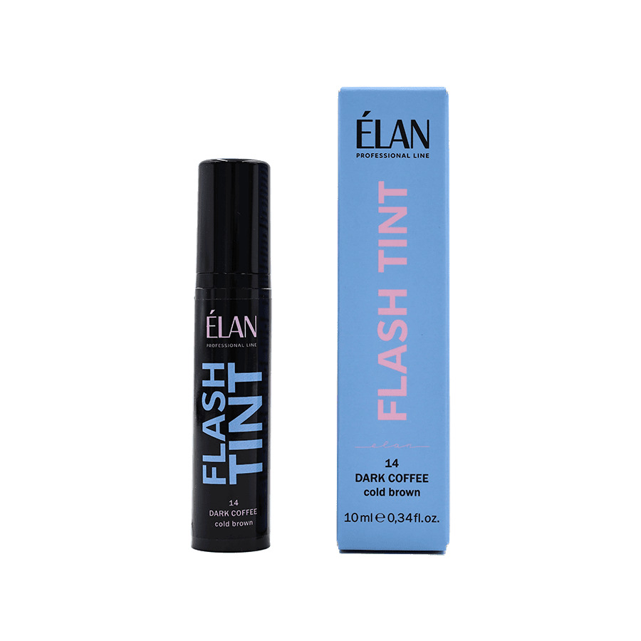 Система прямого фарбування брів Elan «FLASH TINT» 14 Dark Coffee, 10 мл