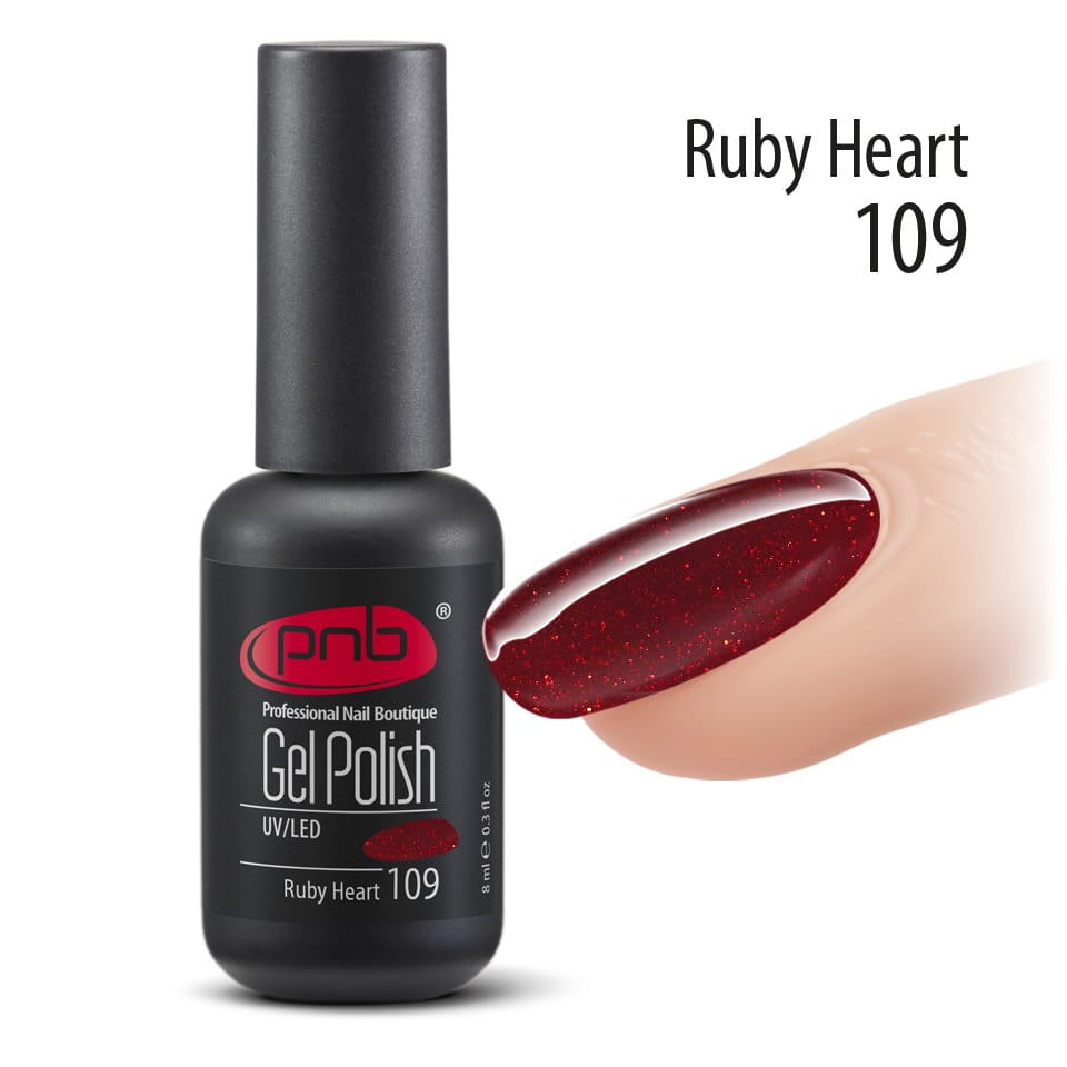 Гель-лак PNB 109 Ruby Heart