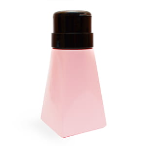 Пластиковая бутылка с помпой 200 мл розовая