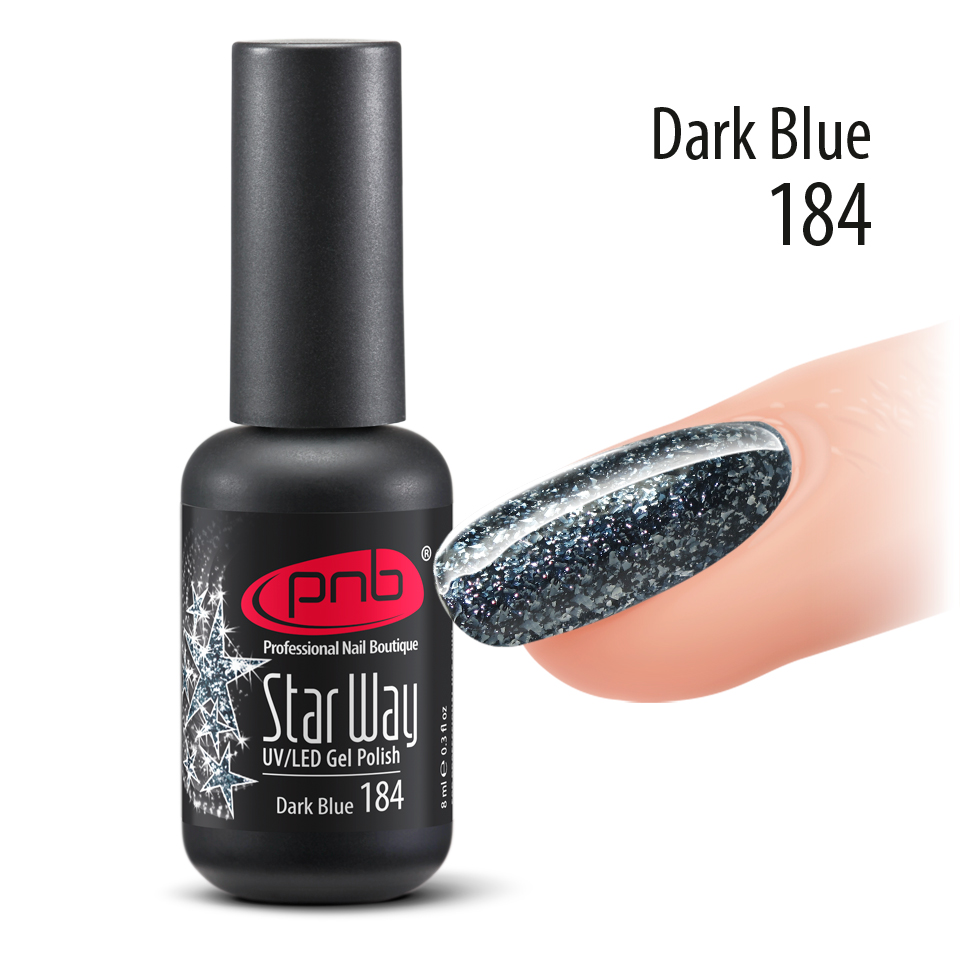 Гель-лак PNB "Star Way" Dark Blue 184