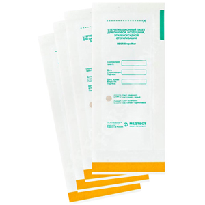 Крафт пакеты 90х230 мм для стерилизации инструментов Медтест (100 шт)