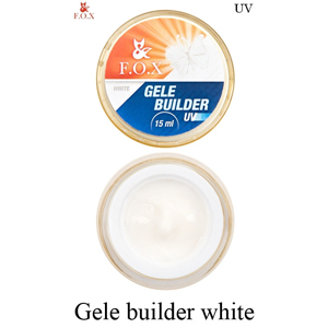 Гель-желе моделюючий FOX Gele builder gel UV White, 15 г