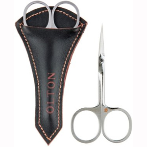 Ножницы для ногтей Olton 100 мм + чехол (кожа)